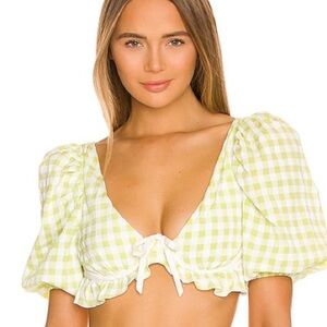 For Love and Lemons Maureen Crop Top